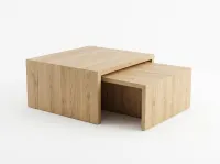 Oak Block Coffee Table